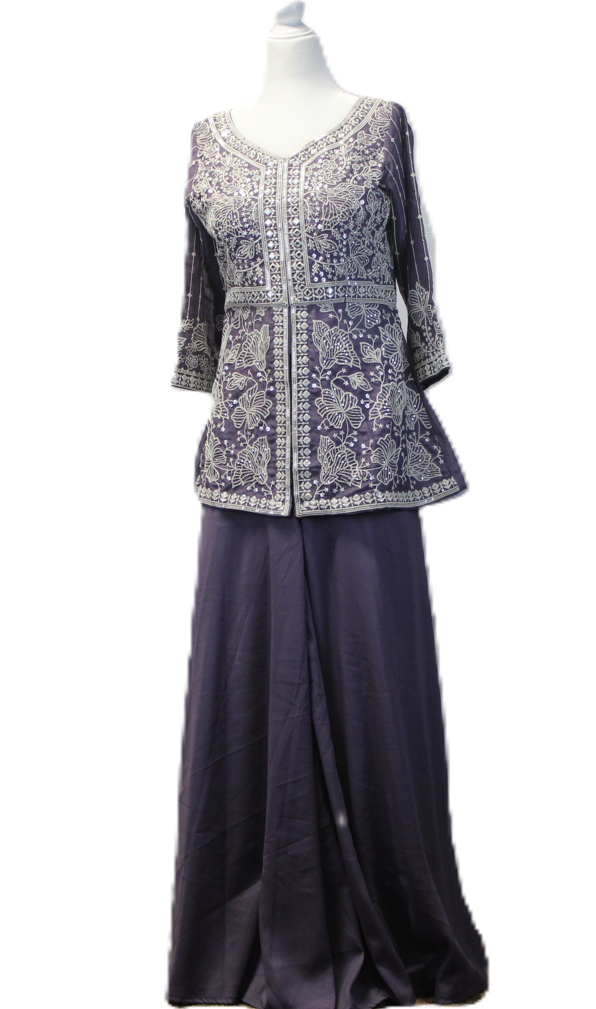 Party wear three pieces suit with Plazoo